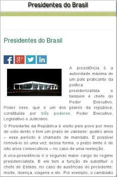 Presidentes Brasil