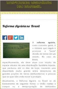 Reforma Agrária Brasil