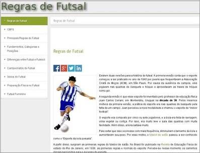 Regras Futsal