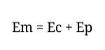 Equação Energia Mecânica