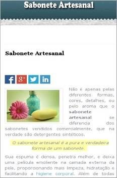 Sabonete Artesanal